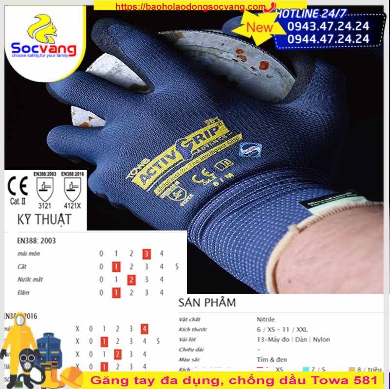 Găng tay đa dụng towa 581