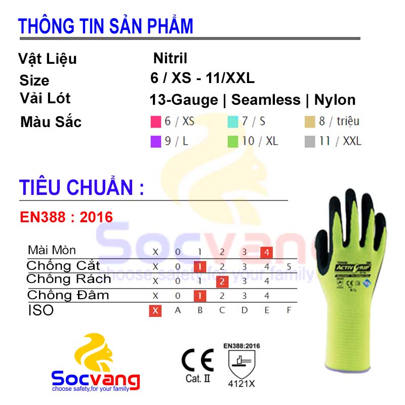Găng tay đa dụng chống dầu Towa 580 