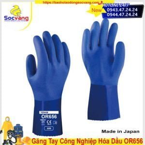 Găng tay chống dầu PVC Towa OR656
