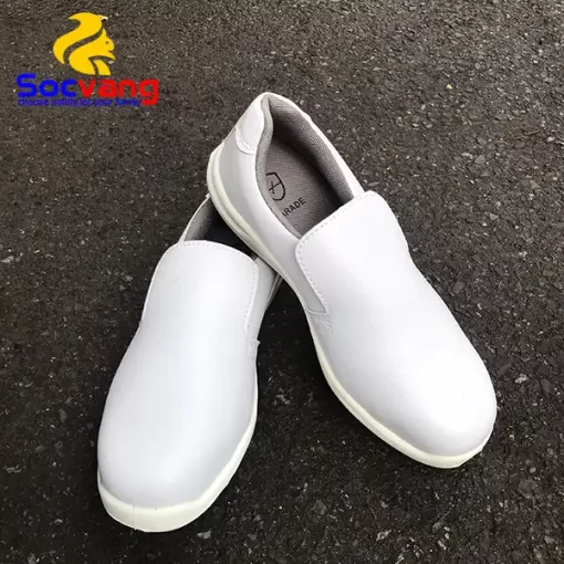 Giày Phòng Sạch Chống Tĩnh Điện Self Màu Trắng
